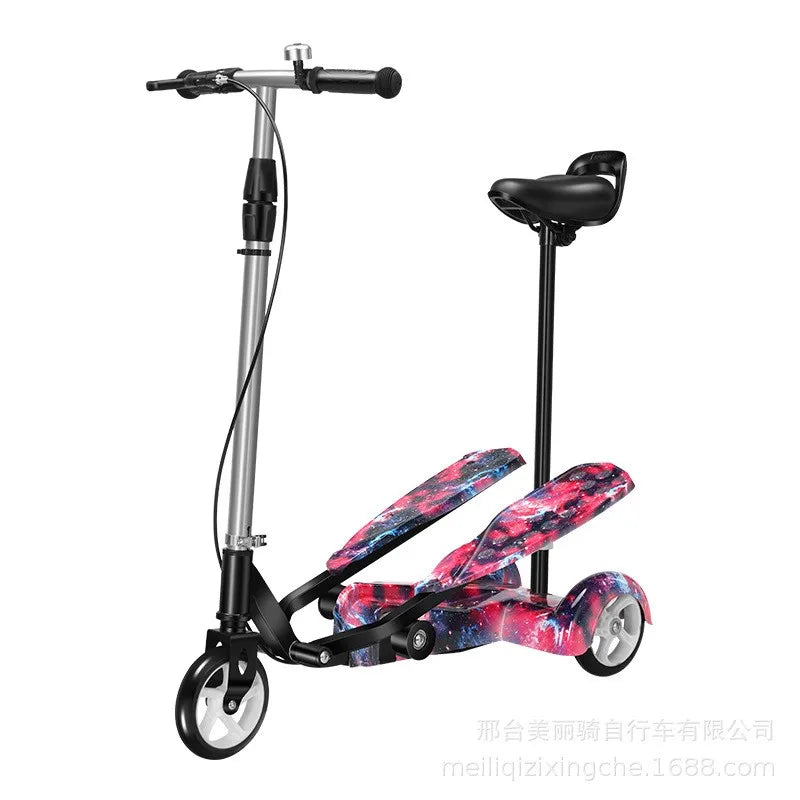 Children's Scooter Bicycle Tricycle Skateboard Baby Fitness and Entertainment Vehicle with Seat Self-Propelled 스턴트 스쿠터