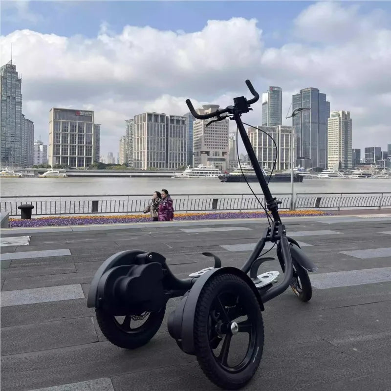 Педальный самокат Pedal Scooter Stepping Bicycle Foldable Upright Fitness Riding Tricycle