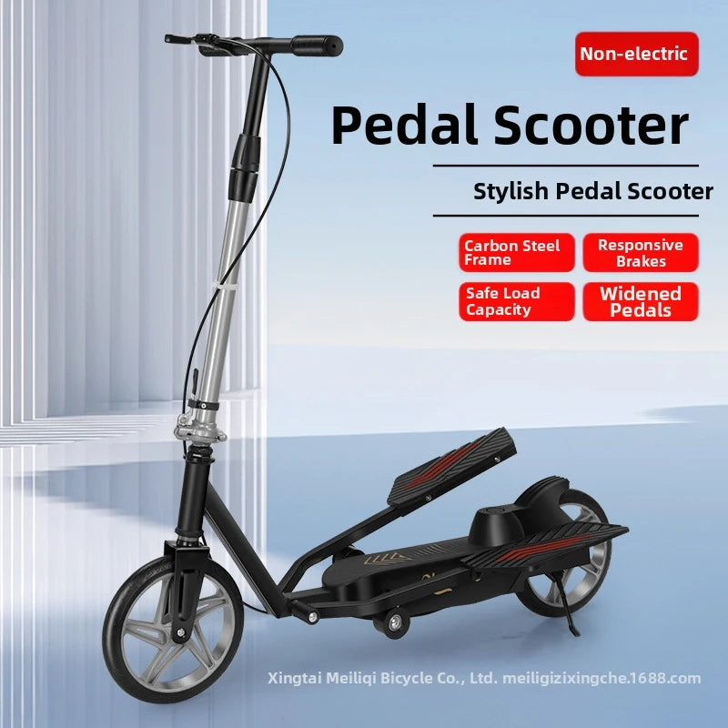 Adult Scooter, Mobility Scooter, Two-Wheeled Bicycle, Folding Two-Wheeled Bicycle, Campus Commute Pedal Scooter